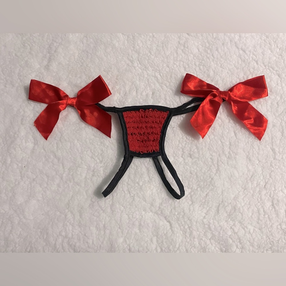 Coquette Lingerie Crotchless Panty | US O/S | Festive